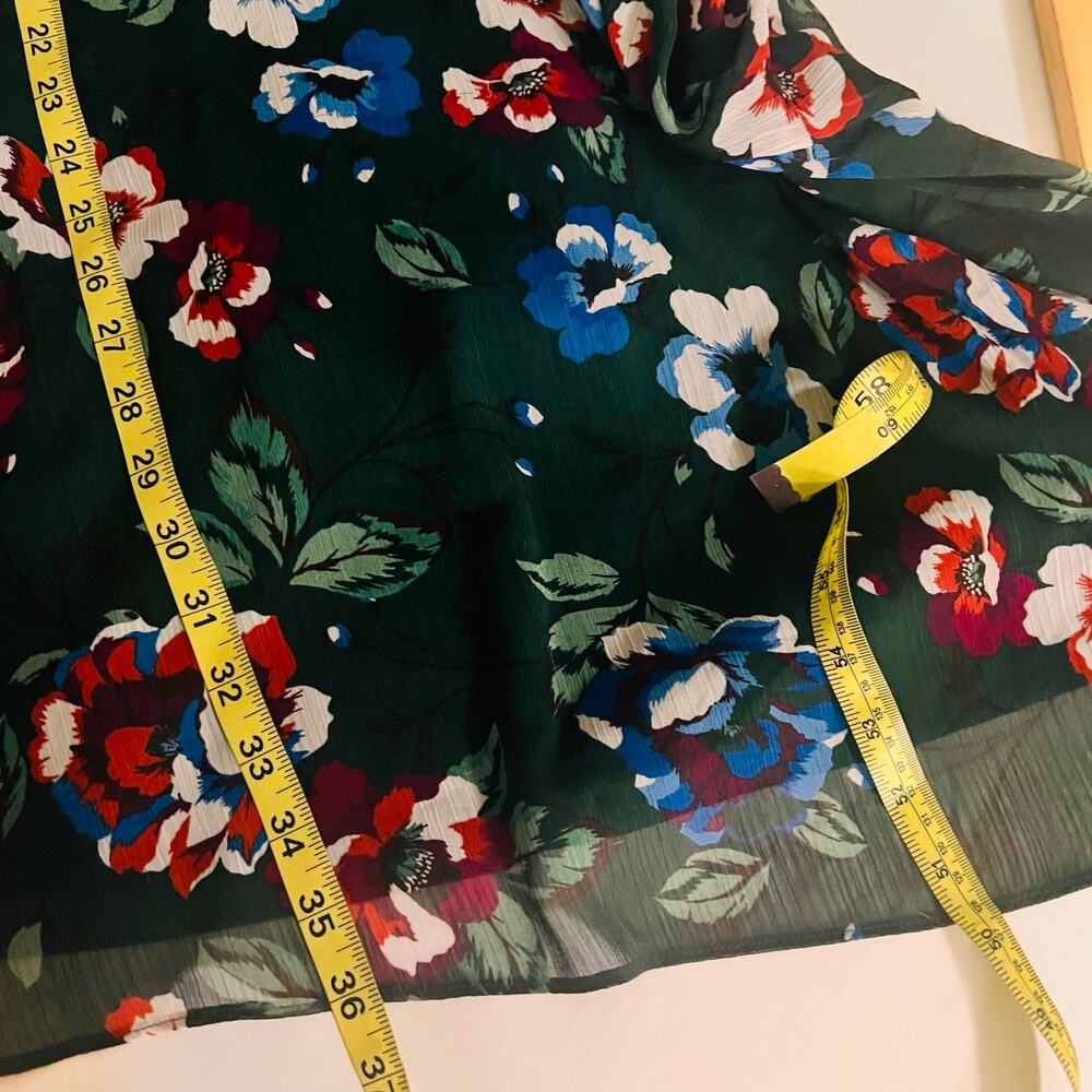 Calvin Klein Floral Shift Dress Size 14 Green Floral Multi - Picture 6 of 7